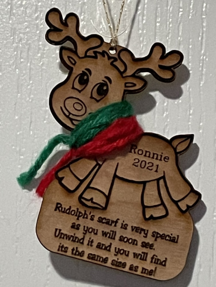 Height Reindeer Ornament