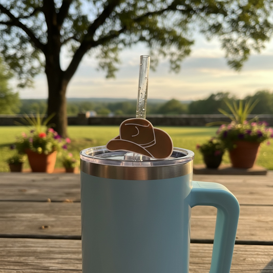 Cowboy Hat Straw Charm