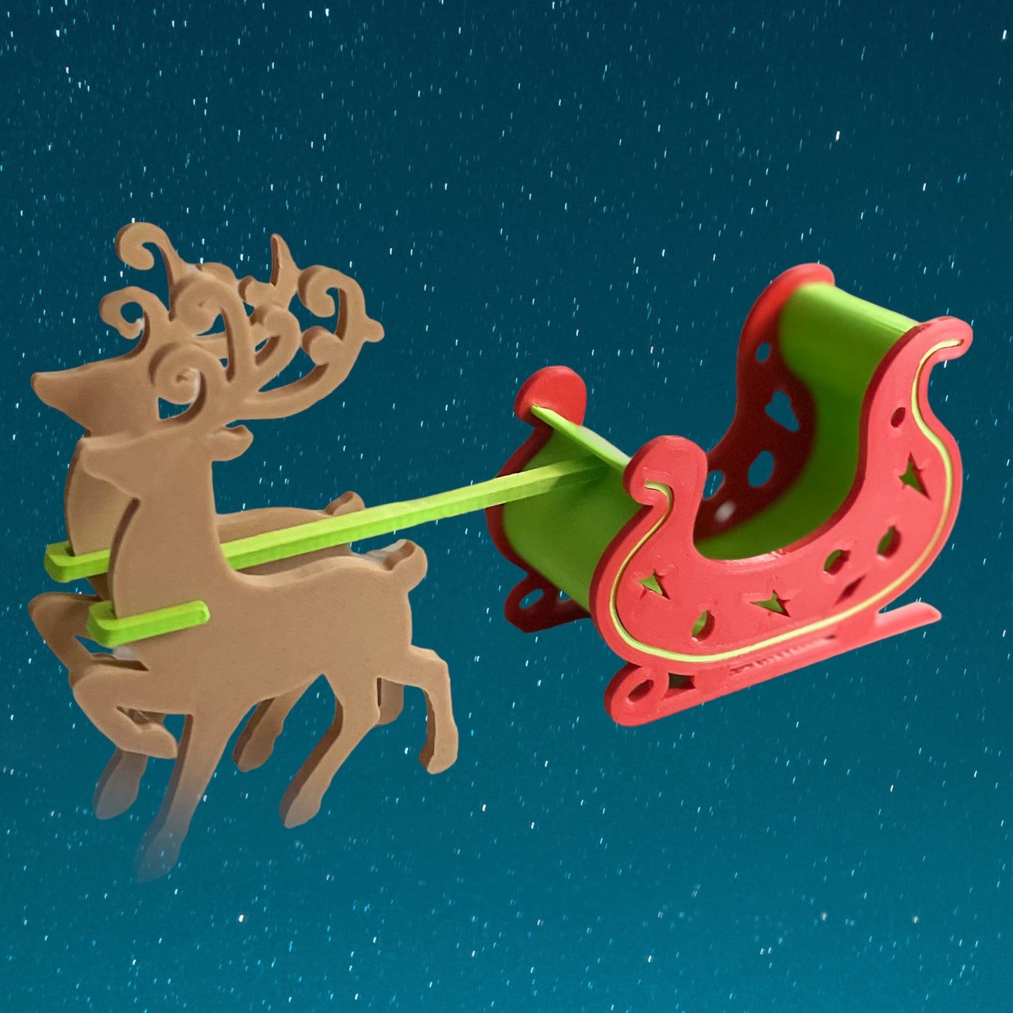 Santa Sleigh & Reindeer Kit