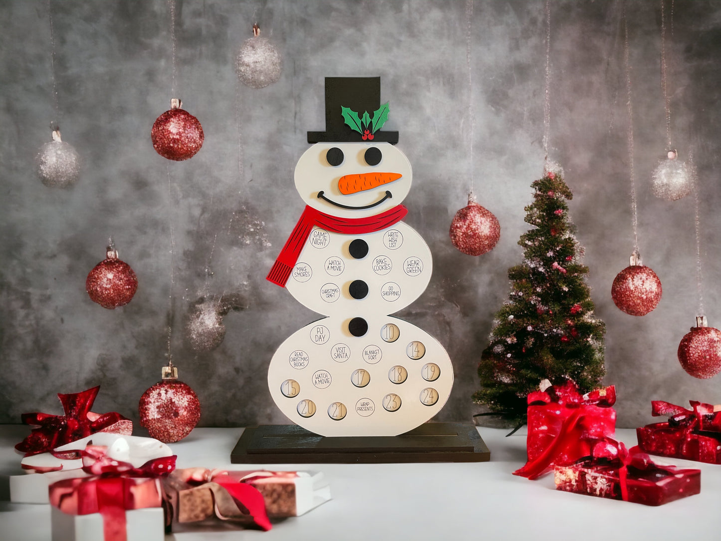 Snowman Christmas Countdown: Activity Board