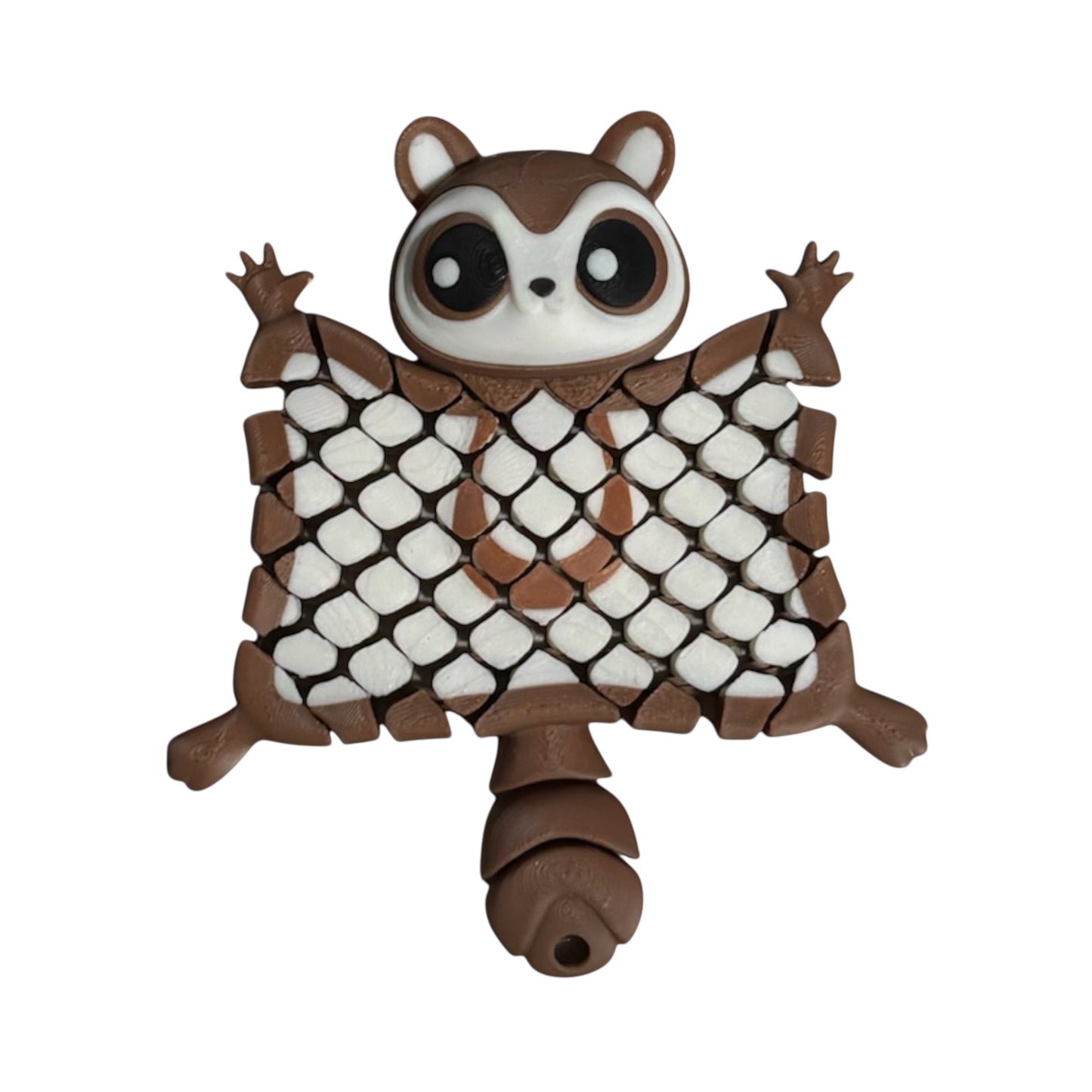 Merle the Flying Squirrel – Whimsical 3D Mesh Fidget Keychain