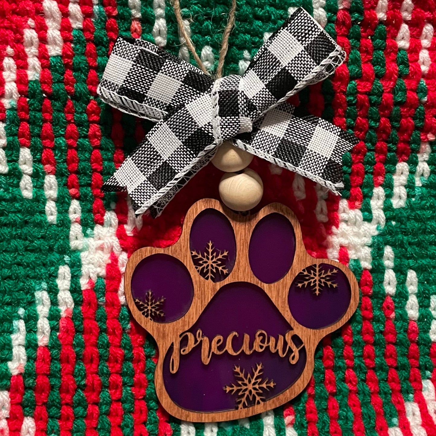 Paw Print Ornament