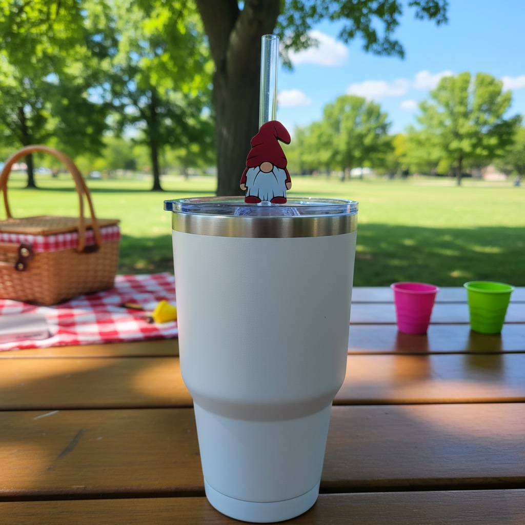 Gnome Straw Charm