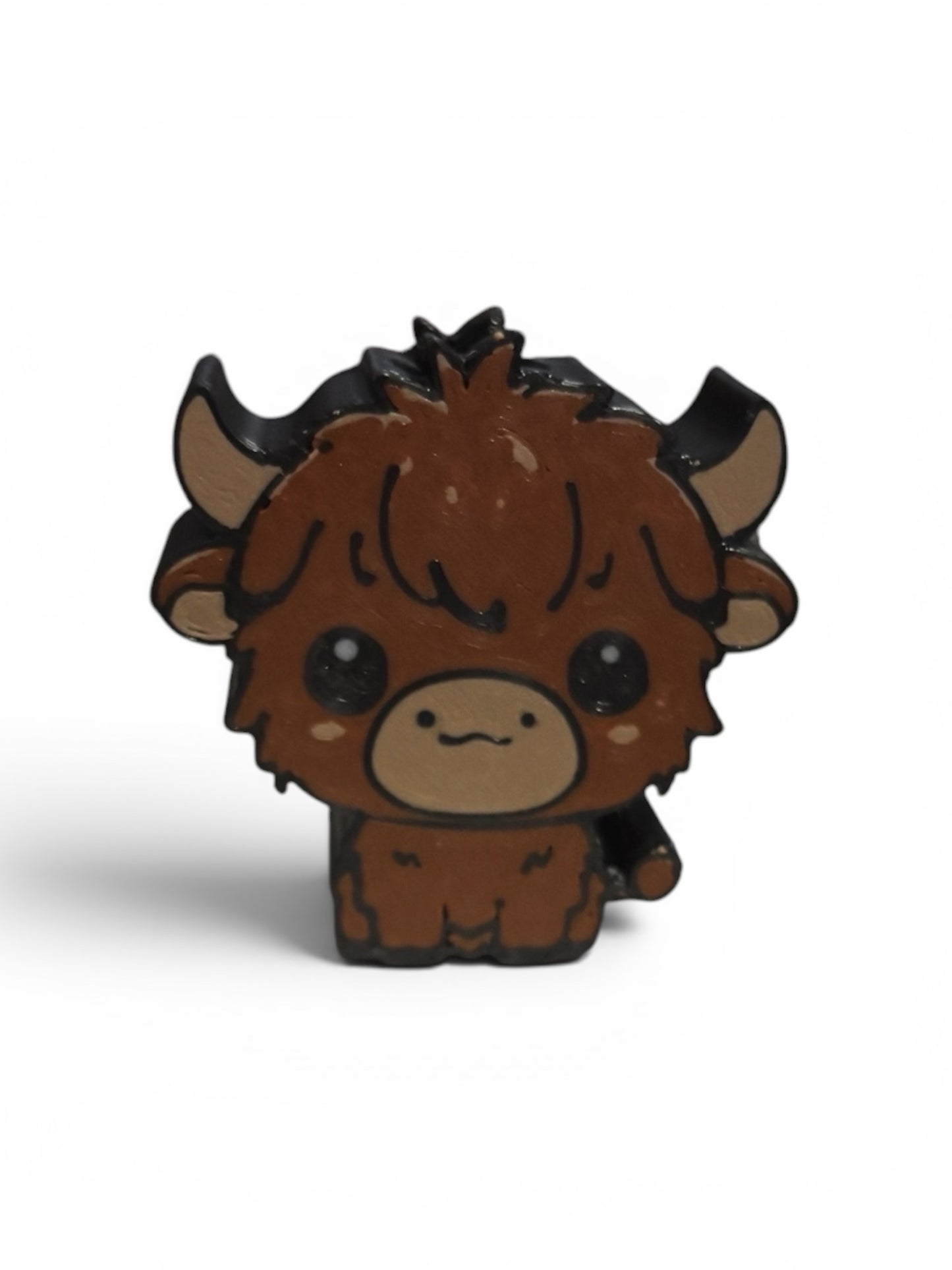 Highland Cow Straw Topper